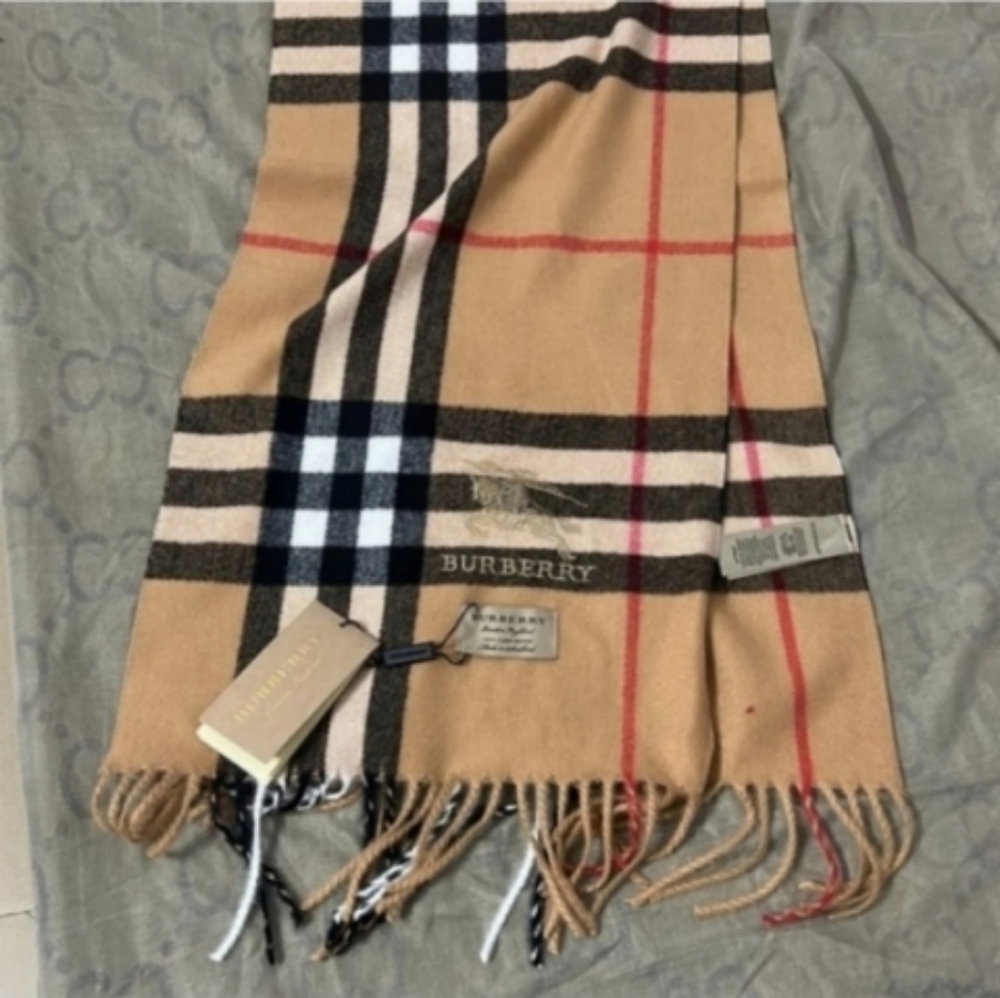 Unisex tan scarf